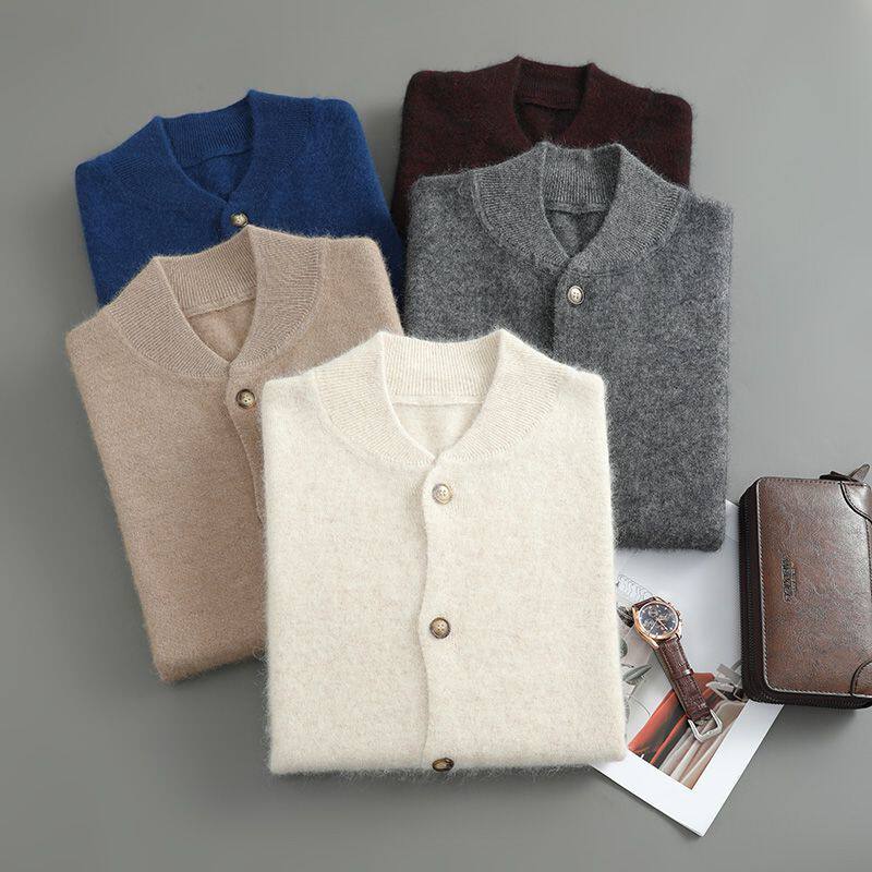 Thickened Warm Cardigan Mens Loose-fitting Sweater