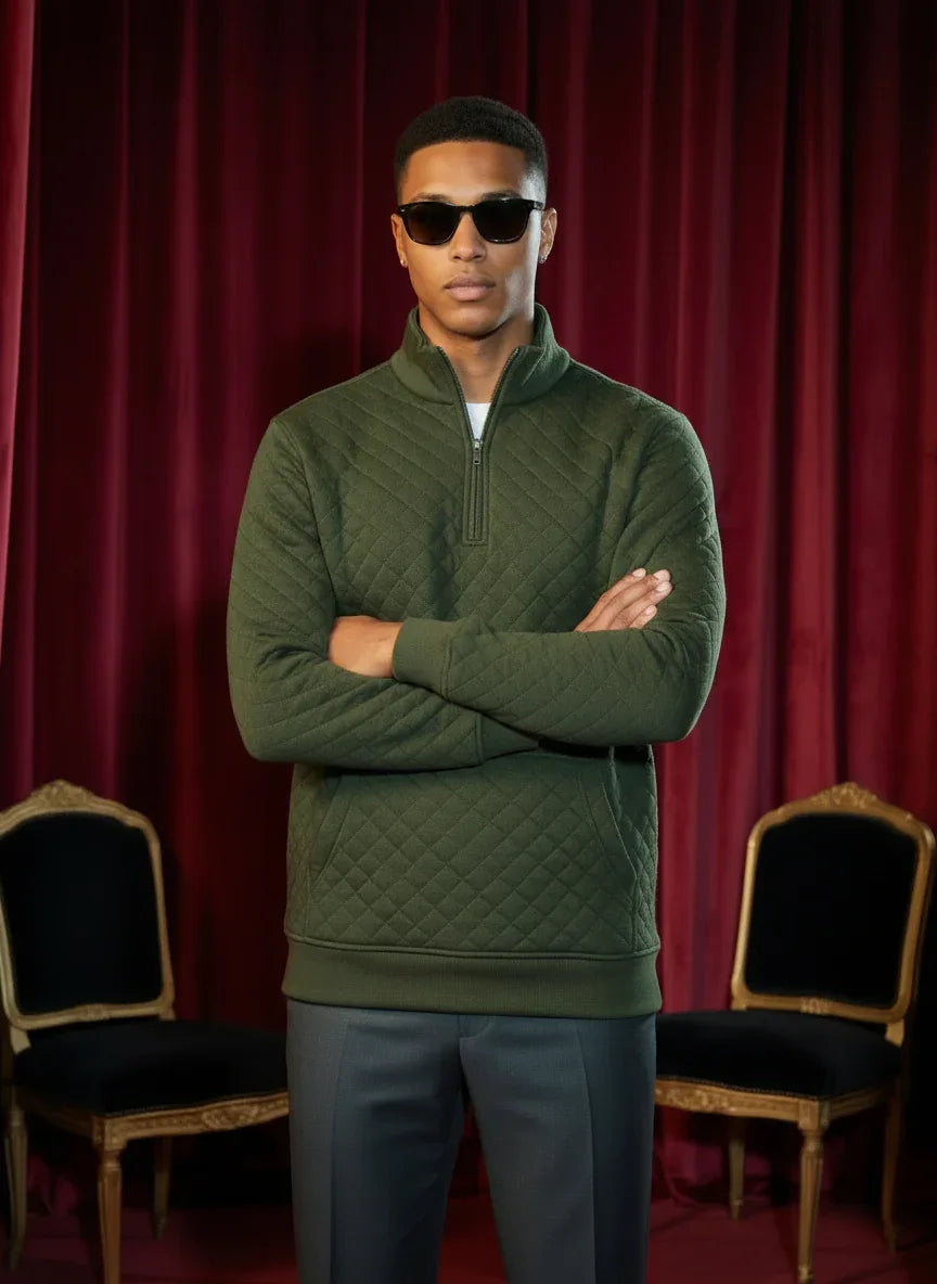 The Checkered | Quarter Zip by Quater - Quater