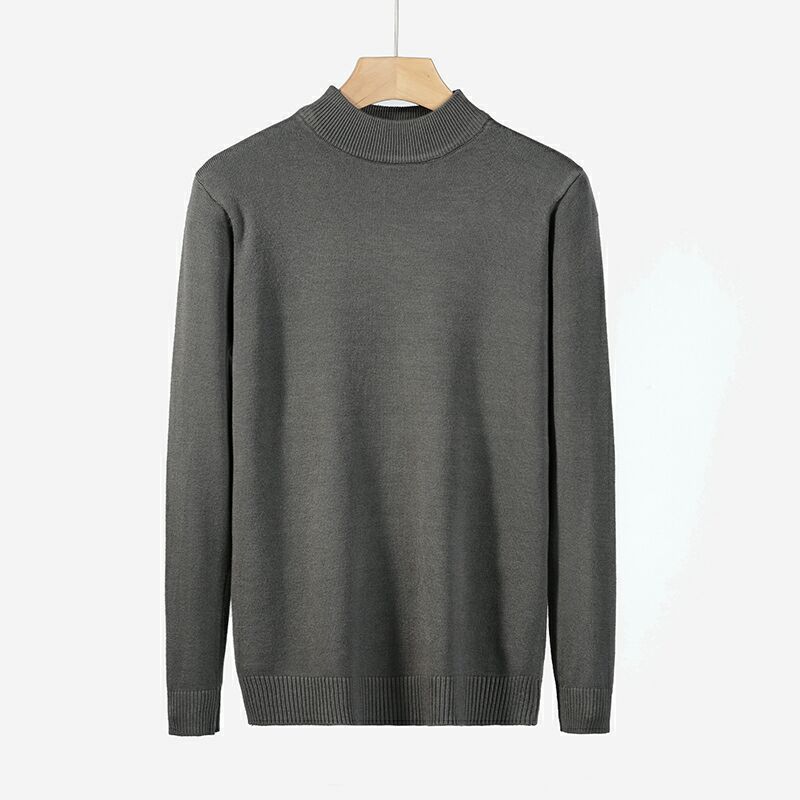 Mens Slim-fit Mock-neck Modal Base Sweater