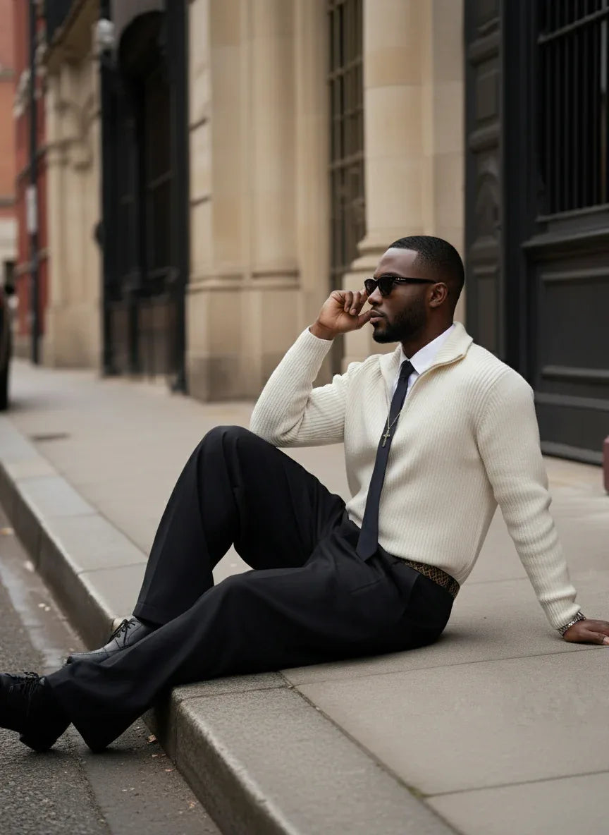 The Oversized | Quarter Zip by Quater - Quater