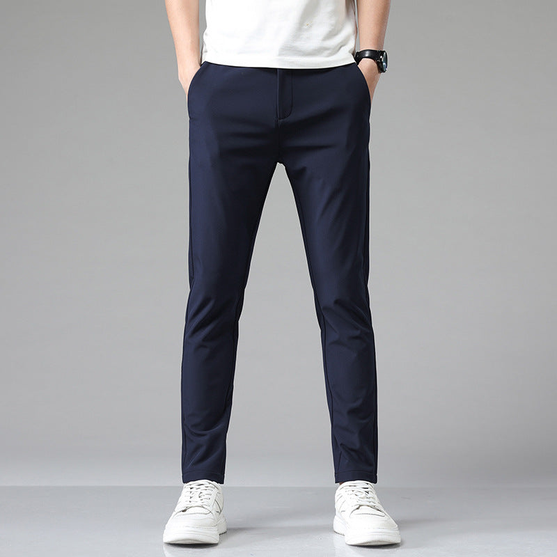 Mens Soft Stretchy Casual Pants In Multiple Colors Preppy Style