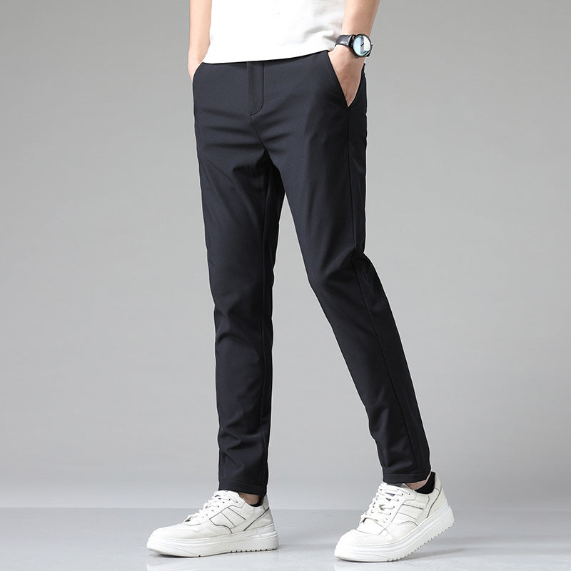 Mens Soft Stretchy Casual Pants In Multiple Colors Preppy Style