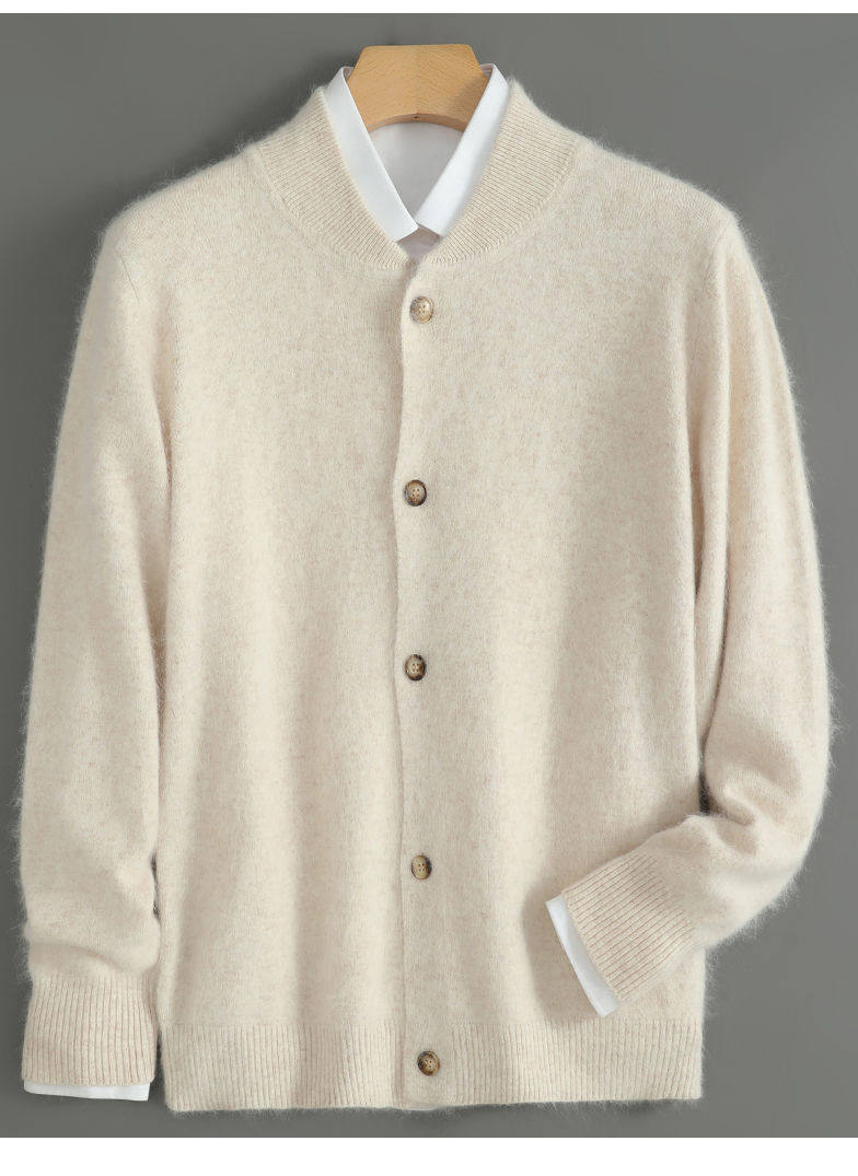 Thickened Warm Cardigan Mens Loose-fitting Sweater