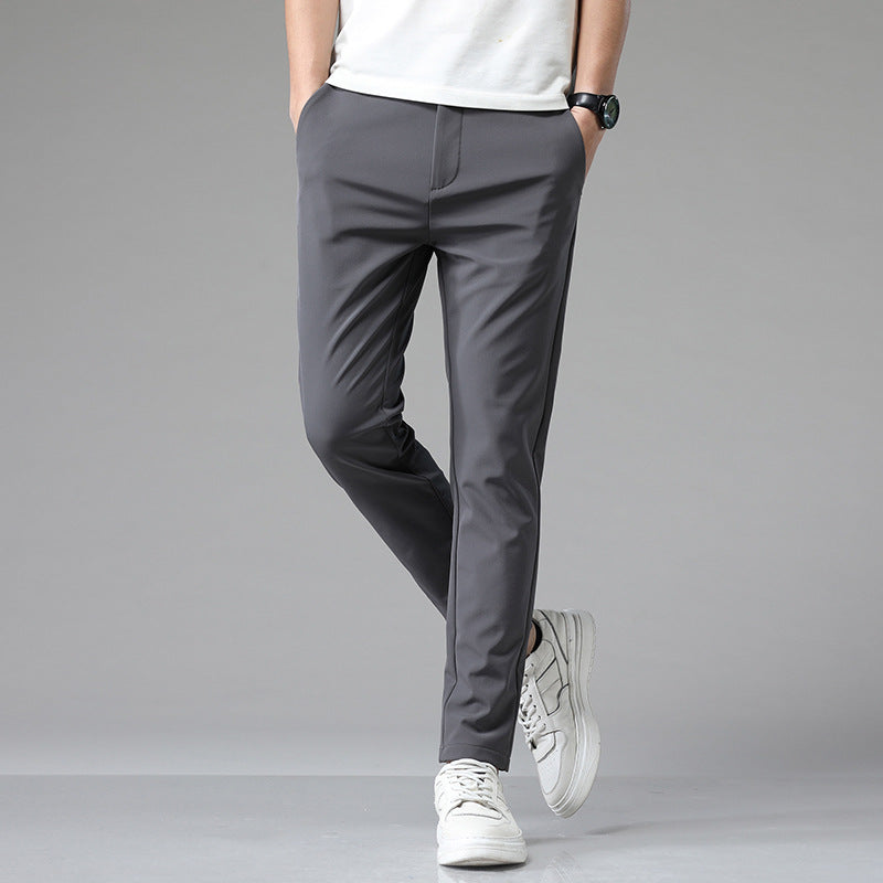 Mens Soft Stretchy Casual Pants In Multiple Colors Preppy Style