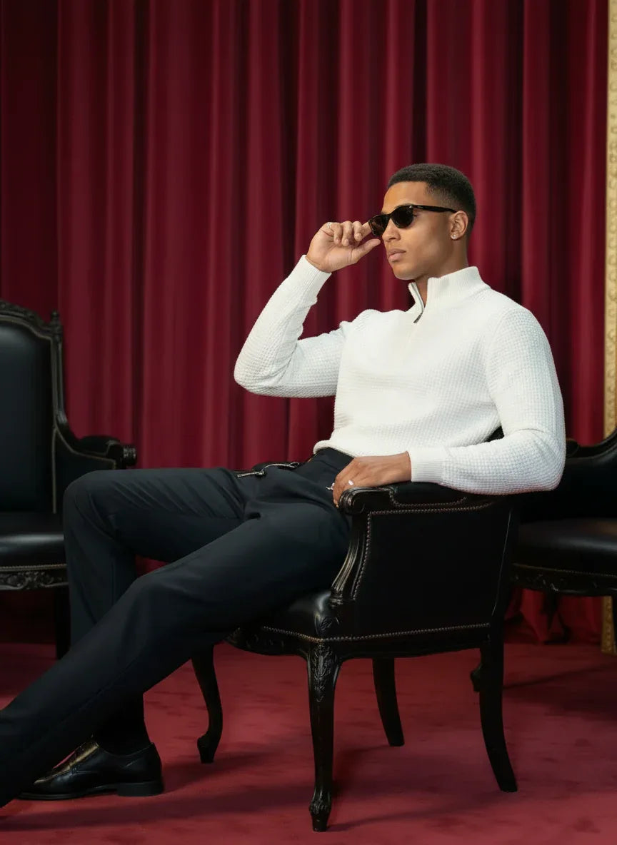 The Plaid | Quarter Zip by Quater - Quater