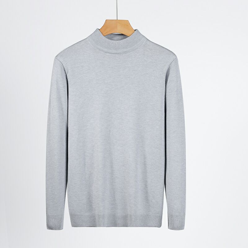 Mens Slim-fit Mock-neck Modal Base Sweater