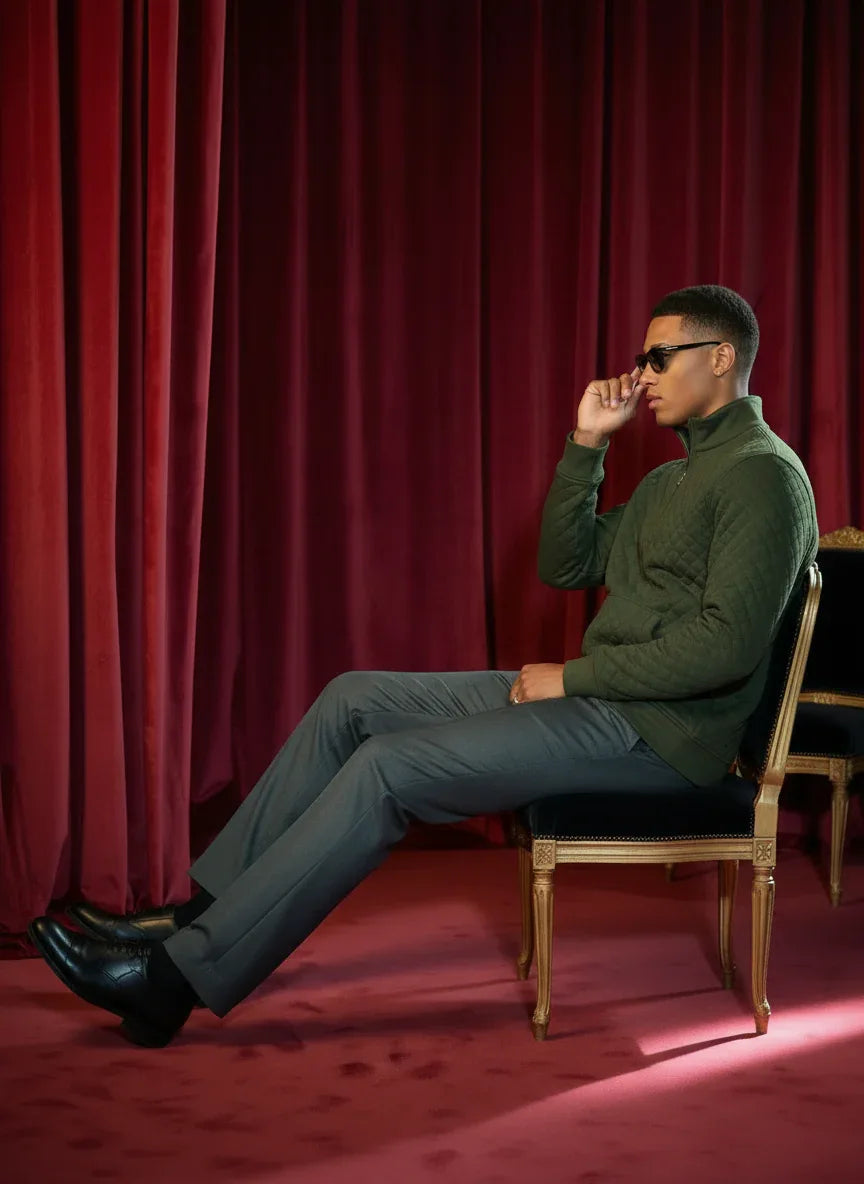 The Checkered | Quarter Zip by Quater - Quater