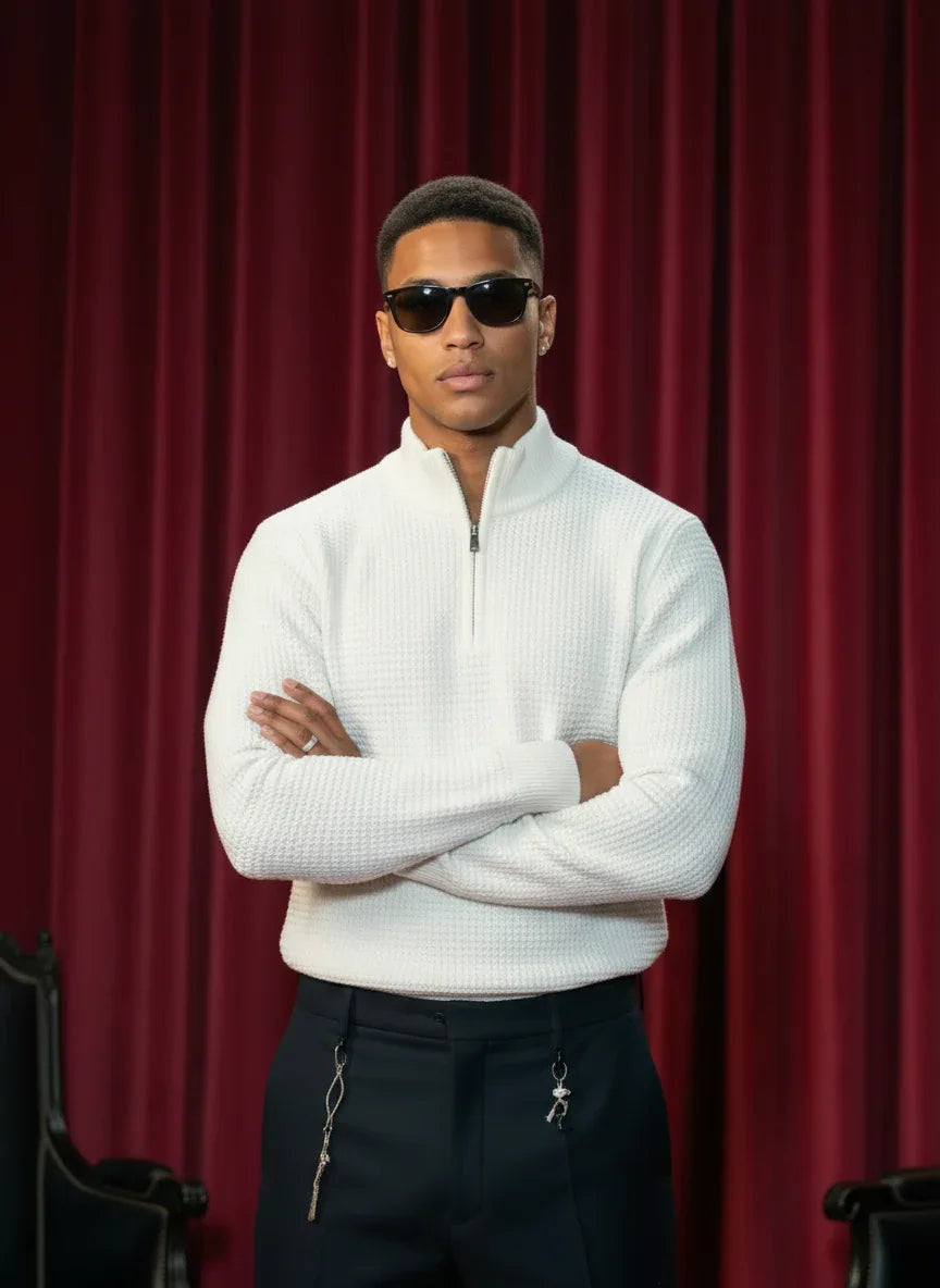 The Plaid | Quarter Zip by Quater - Quater